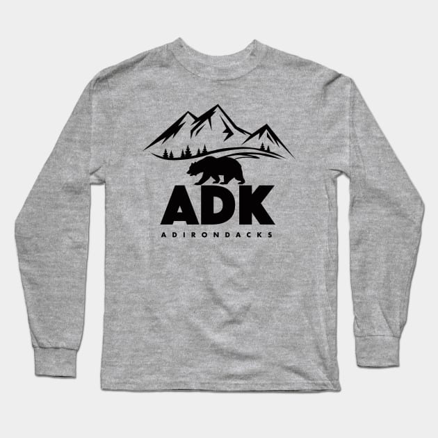 Adirondacks Long Sleeve T-Shirt by Cre8tiveSpirit